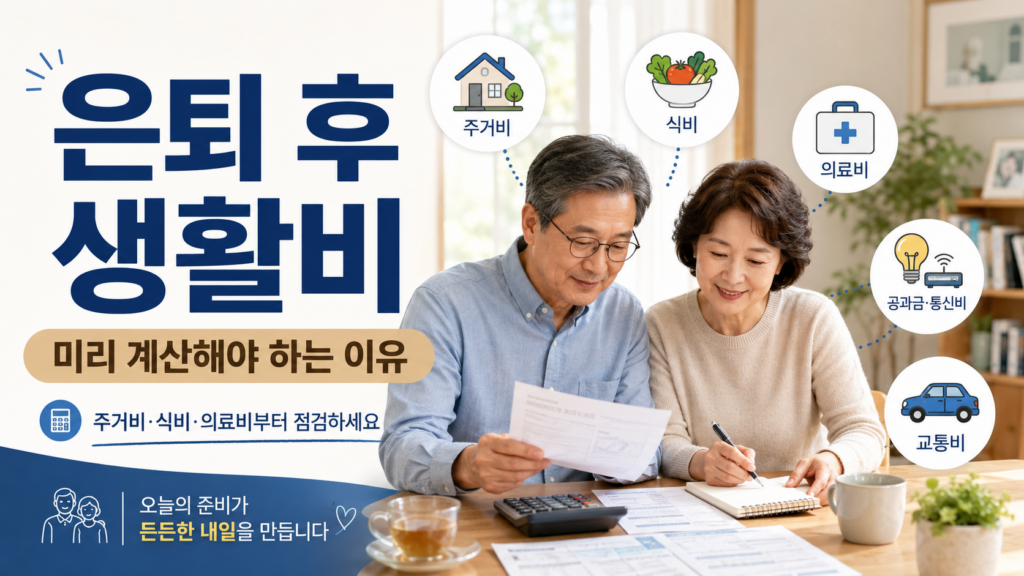 은퇴 후 생활비를 미리 계산해야 하는 이유